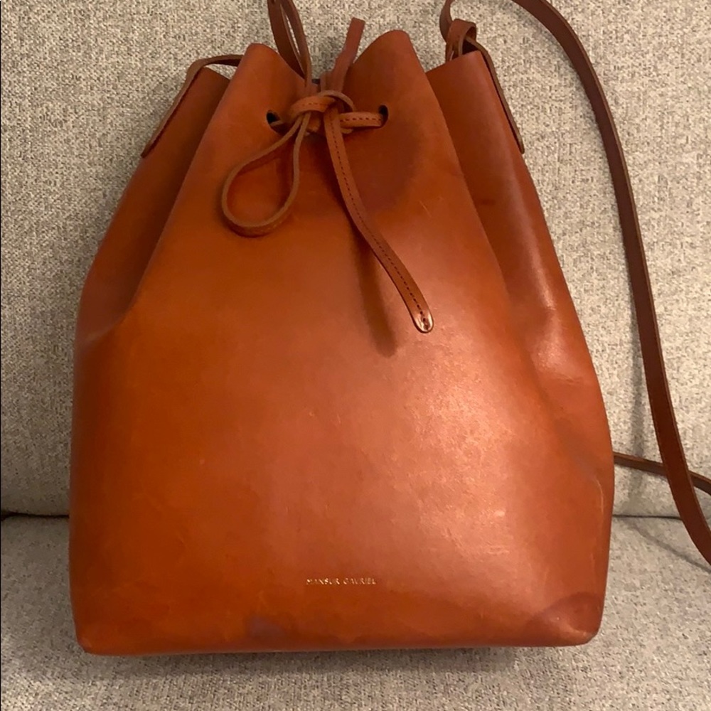 Mansur Gavriel large bucket in brandy